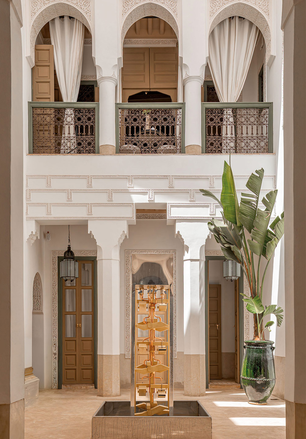 The fountain courtyard