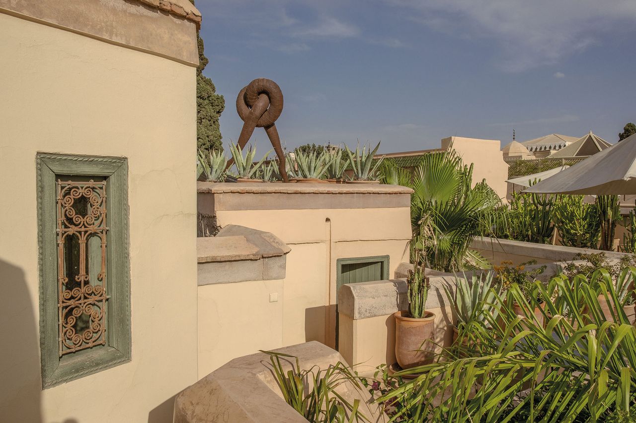 The rooftop terrace
