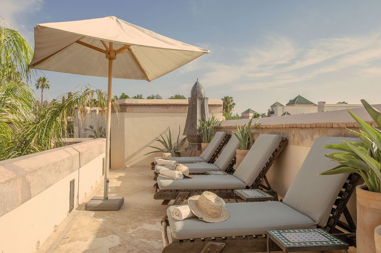 The rooftop terrace